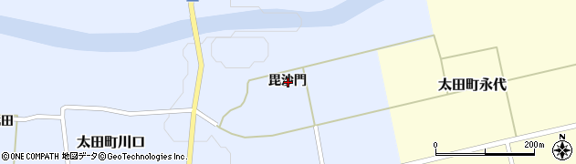 秋田県大仙市太田町川口毘沙門周辺の地図