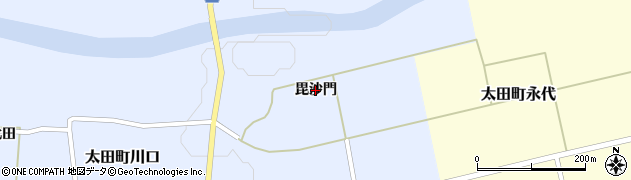 秋田県大仙市太田町川口（毘沙門）周辺の地図
