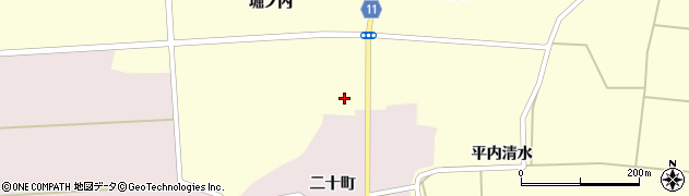 秋田県大仙市太田町横沢堀ノ内2周辺の地図