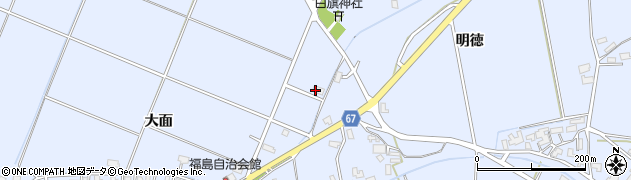秋田県大仙市神宮寺坊ヶ沢周辺の地図