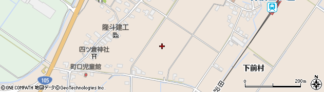 秋田県大仙市四ツ屋周辺の地図