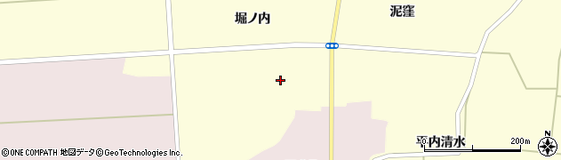 秋田県大仙市太田町横沢堀ノ内43周辺の地図