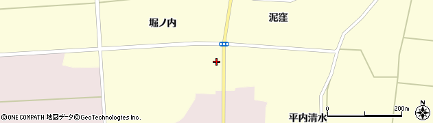 秋田県大仙市太田町横沢堀ノ内46周辺の地図