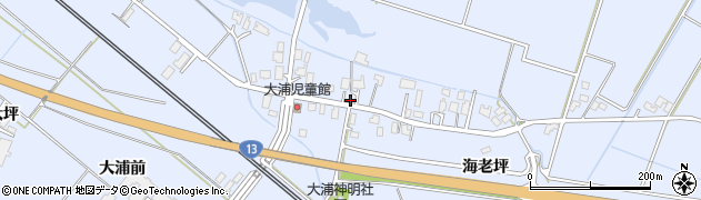 秋田県大仙市神宮寺（大浦）周辺の地図
