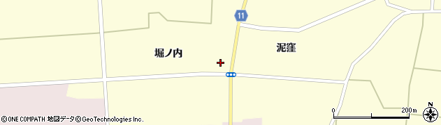 秋田県大仙市太田町横沢堀ノ内104周辺の地図