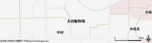 秋田県大仙市太田町駒場周辺の地図