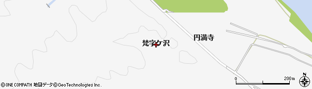 秋田県大仙市南外（梵字ケ沢）周辺の地図
