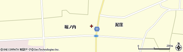 秋田県大仙市太田町横沢堀ノ内107周辺の地図