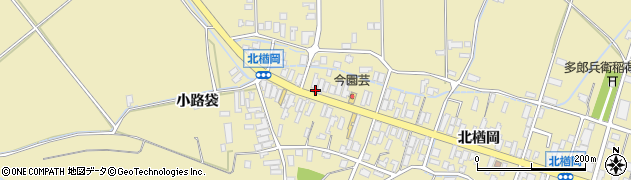 秋田県大仙市北楢岡北楢岡168周辺の地図