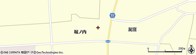 秋田県大仙市太田町横沢堀ノ内109周辺の地図