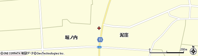 秋田県大仙市太田町横沢堀ノ内110周辺の地図