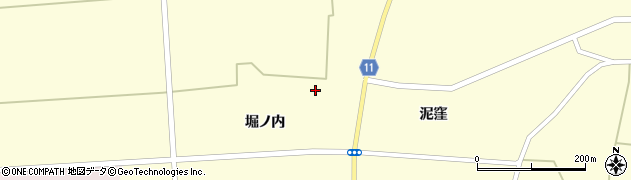 秋田県大仙市太田町横沢堀ノ内119周辺の地図
