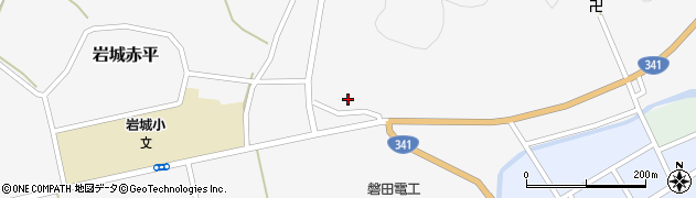秋田県由利本荘市岩城赤平川ノ上周辺の地図