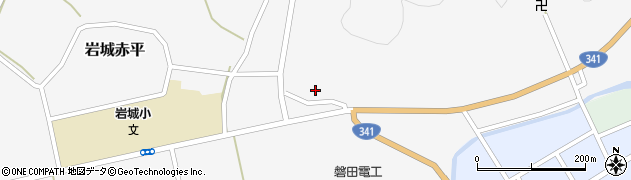秋田県由利本荘市岩城赤平（川ノ上）周辺の地図