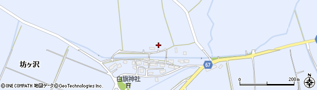 秋田県大仙市神宮寺坊ヶ沢堂ノ後周辺の地図