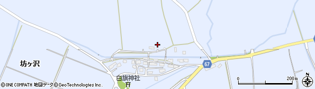 秋田県大仙市神宮寺（坊ヶ沢堂ノ後）周辺の地図