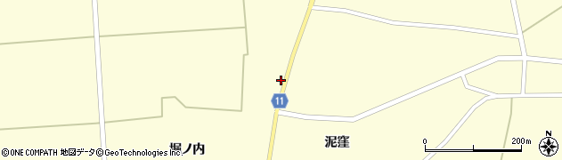 秋田県大仙市太田町横沢堀ノ内114周辺の地図