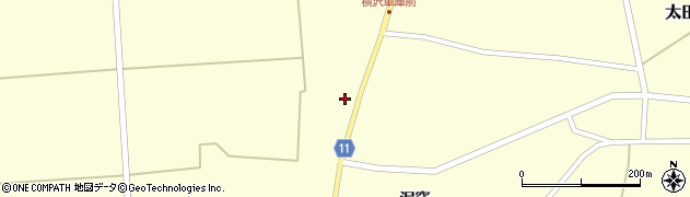 秋田県大仙市太田町横沢堀ノ内116周辺の地図
