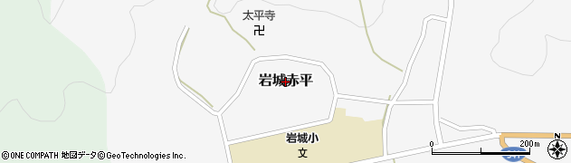秋田県由利本荘市岩城赤平周辺の地図