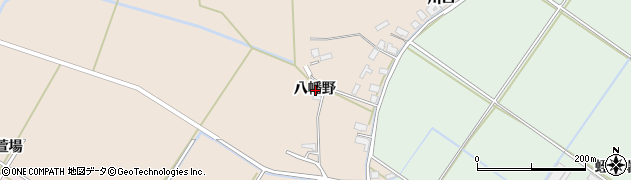 秋田県大仙市四ツ屋八幡野周辺の地図