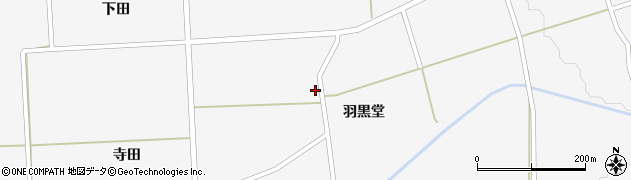 秋田県大仙市太田町駒場（羽黒堂）周辺の地図