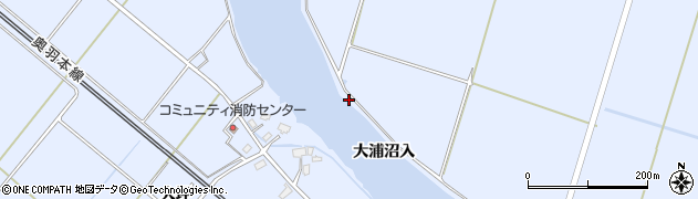 秋田県大仙市神宮寺（大浦沼入）周辺の地図