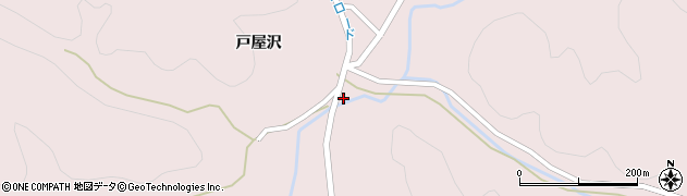 秋田県大仙市大沢郷宿（市道沢）周辺の地図