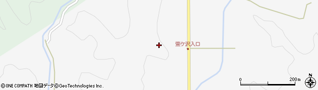 秋田県秋田市雄和萱ケ沢（トンテン）周辺の地図