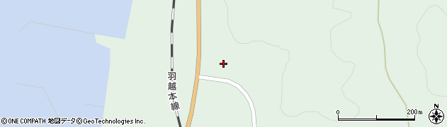 秋田県由利本荘市松ヶ崎北離山周辺の地図