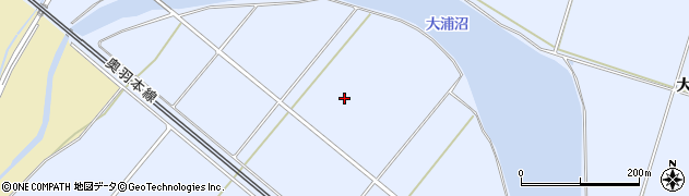 秋田県大仙市神宮寺（大浦沼）周辺の地図