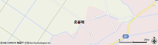 秋田県大仙市鑓見内（北谷地）周辺の地図