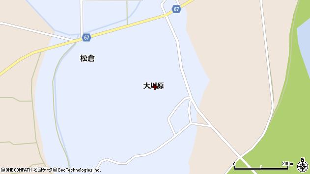 〒014-0101 秋田県大仙市松倉の地図