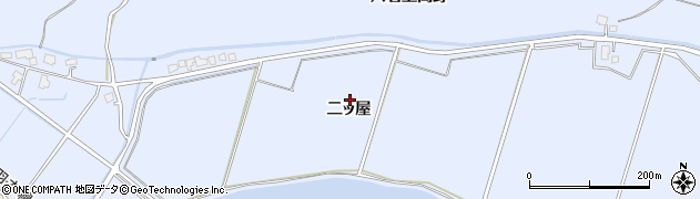 秋田県大仙市神宮寺（二ッ屋）周辺の地図