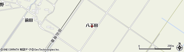 秋田県大仙市鑓見内八丁田周辺の地図