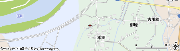 秋田県大仙市長戸呂本郷12周辺の地図