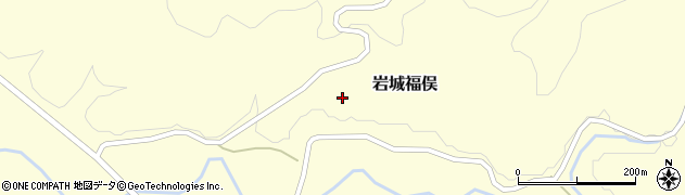 秋田県由利本荘市岩城福俣（蔵下）周辺の地図