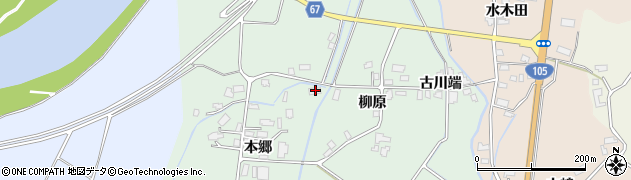 秋田県大仙市長戸呂本郷3周辺の地図
