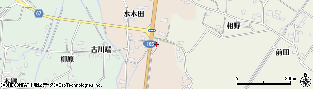 秋田県大仙市四ツ屋水木田106周辺の地図