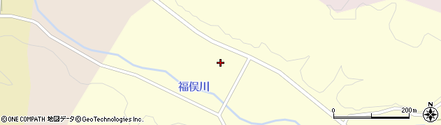 秋田県由利本荘市岩城福俣（谷地）周辺の地図