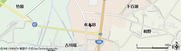 秋田県大仙市四ツ屋水木田56周辺の地図