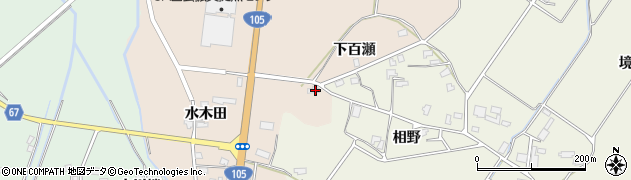 秋田県大仙市四ツ屋水木田80周辺の地図