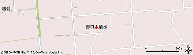 秋田県大仙市清水（野口大清水）周辺の地図