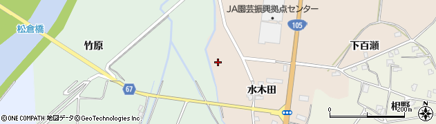 秋田県大仙市四ツ屋水木田67周辺の地図
