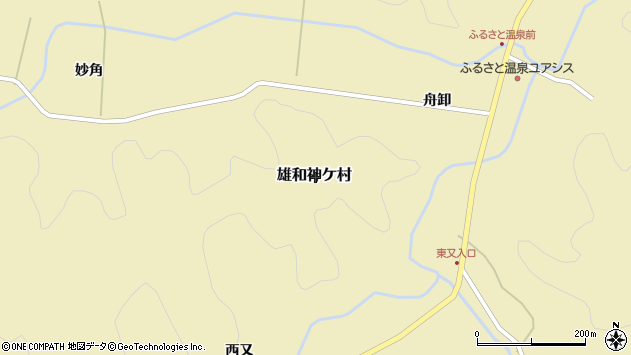 〒010-1342 秋田県秋田市雄和神ケ村の地図