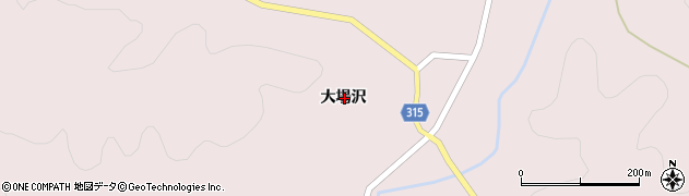 秋田県大仙市大沢郷宿大場沢周辺の地図