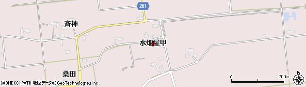 秋田県大仙市清水（水畑屋甲）周辺の地図