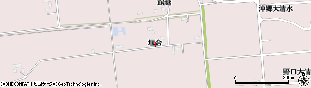 秋田県大仙市清水堰合周辺の地図