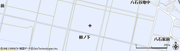 秋田県大仙市神宮寺柳ノ下周辺の地図