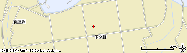 秋田県大仙市北楢岡下タ野周辺の地図