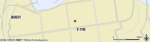 秋田県大仙市北楢岡（下タ野）周辺の地図